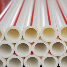 Полипропиленовая труба гофрированная круглая белая для канализации PP 630х527 мм ГОСТ/ТУ